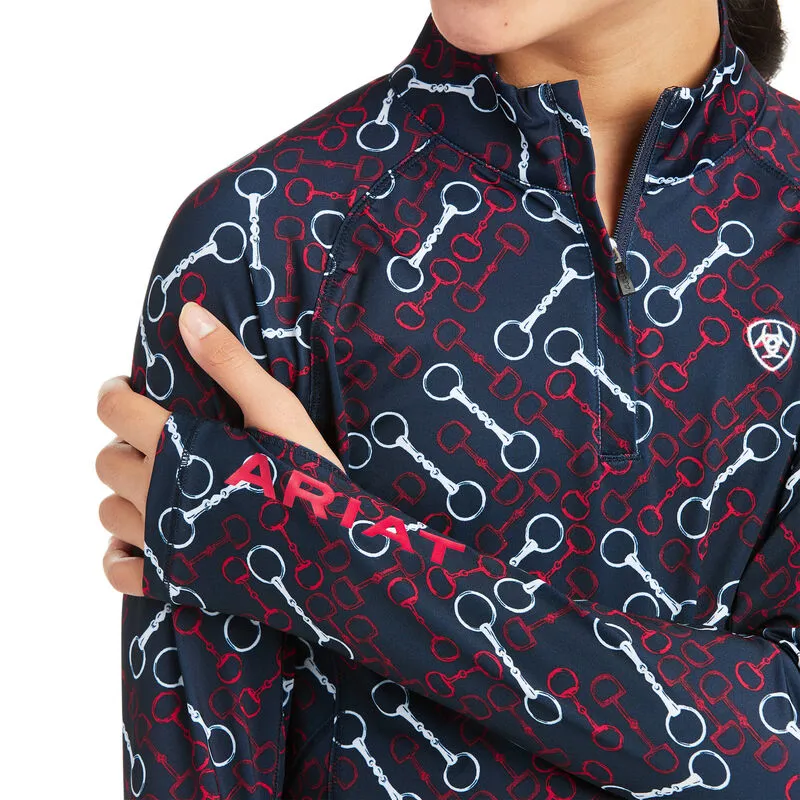 Ariat Youth Lowell 2.0 Qtr Zip Team Print-2